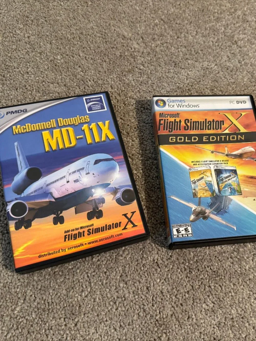 Microsoft Flight Simulator X Gold + PMDG MD-11X + Flight Crew Quick Ref Manuals